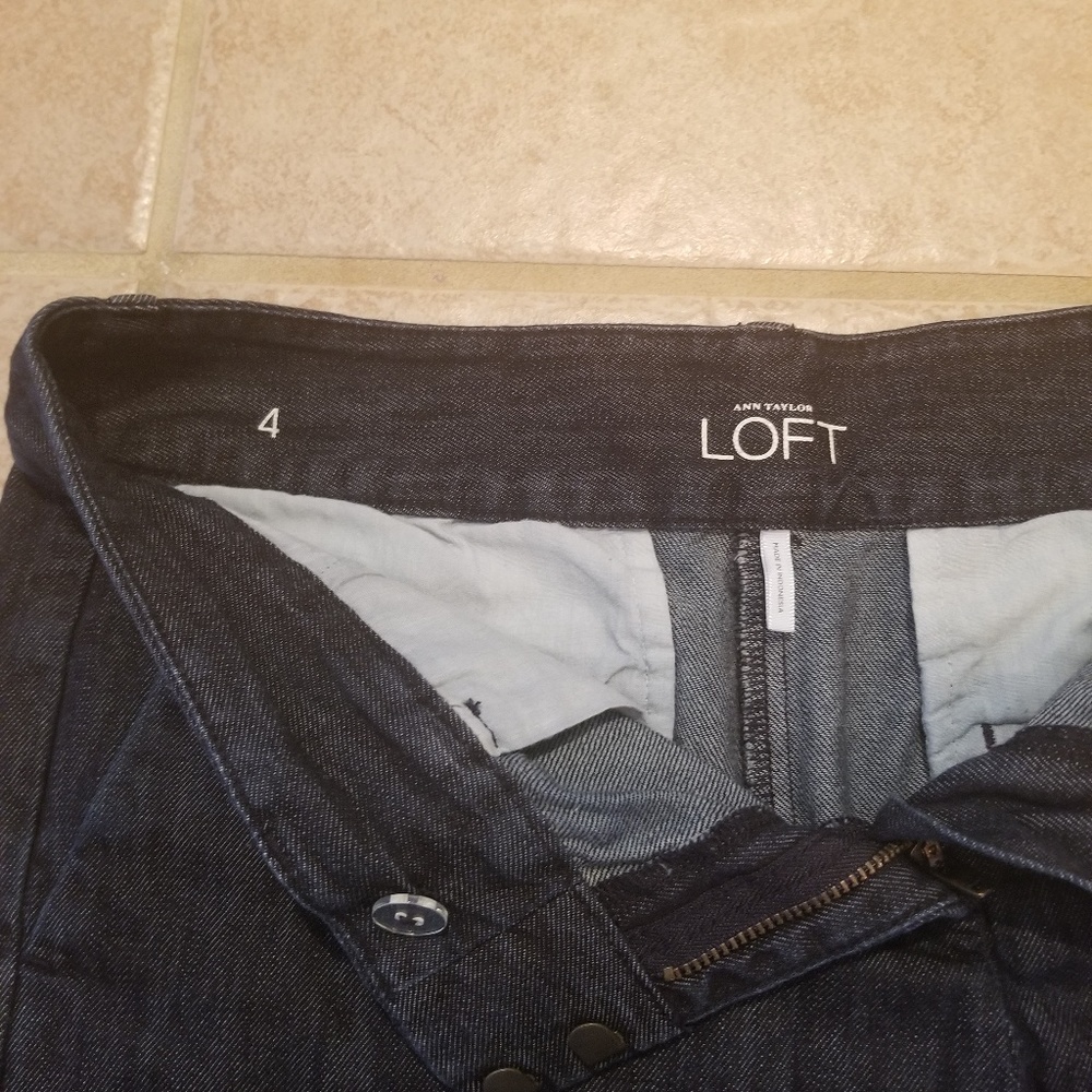 LOFT: dressy denim shorts - Picture 2 of 3